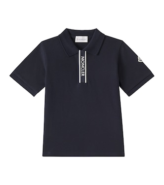 Logo cotton piqué polo shirt | Moncler Enfant