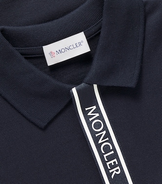 Polo en piqué de algodón con logo | Moncler Enfant