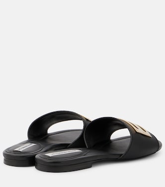 Pantoletten aus Leder | Victoria Beckham