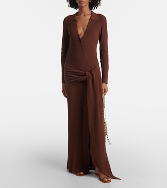 Vestido largo Saros en mezcla de algodón | Aya Muse