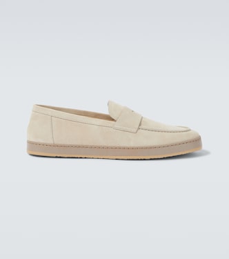 Suede penny loafers | Brunello Cucinelli
