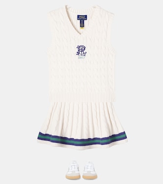 Gilet in maglia di cotone a trecce | Polo Ralph Lauren Kids