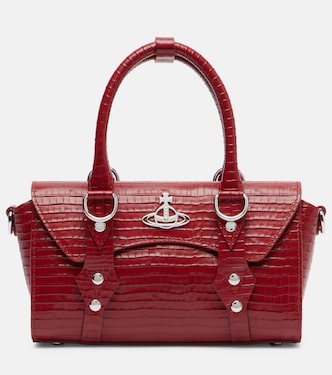 Bettina Mini croc-effect leather tote bag | Vivienne Westwood