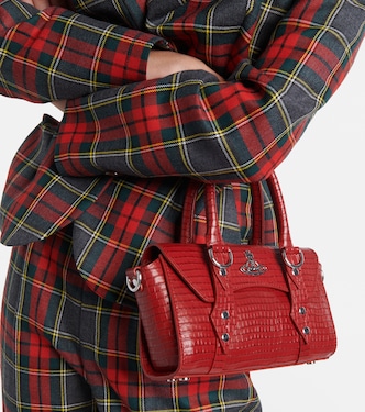 Borsa Bettina Mini in pelle con stampa coccodrillo | Vivienne Westwood