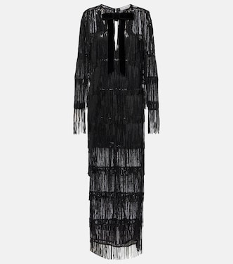 Maxikleid aus Tüll mit Pailletten | Nina Ricci