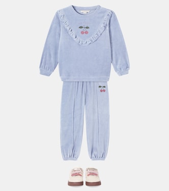 Wally cotton-blend velvet sweatpants | Konges Sløjd