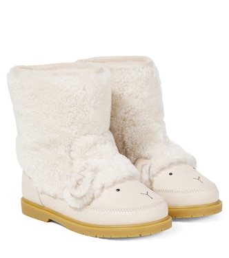 Wadou wool-trimmed boots | Donsje
