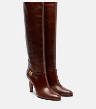 Eve 85 embellished leather knee-high boots | Chloé