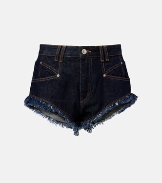 Eneidala high-rise denim shorts | Isabel Marant