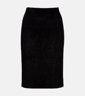 Gin suede midi skirt | Stouls