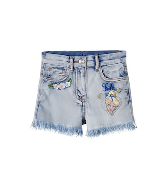 X Disney® - Shorts di jeans con ricamo | Monnalisa