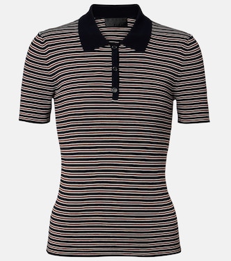 Gemmatta striped cotton polo shirt | Nili Lotan
