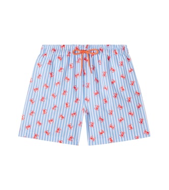 Bravo printed striped swim trunks | La Coqueta
