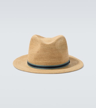 Argentina crochet straw fedora | Borsalino