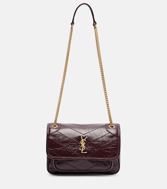 Niki Cassandre Mini leather shoulder bag | Saint Laurent