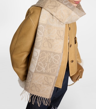Écharpe Anagram en laine et cachemire | Loewe