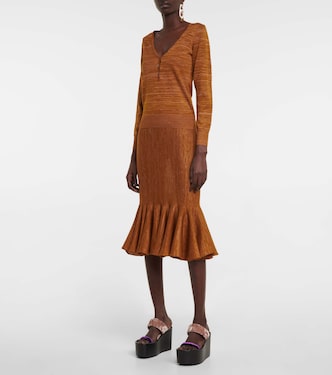 Wool-blend midi skirt | Dries Van Noten