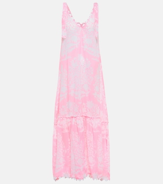 Printed cotton midi dress | Juliet Dunn