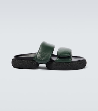 Padded leather sandals | Dries Van Noten