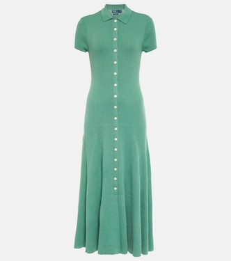 Ribbed-knit wool maxi dress | Polo Ralph Lauren