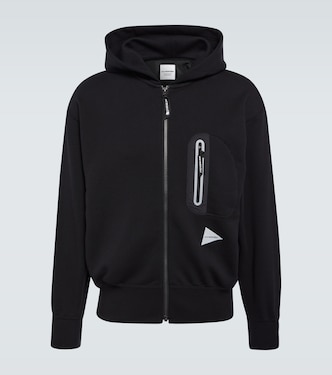 Felpa Light Sweat in pile con cappuccio | And Wander