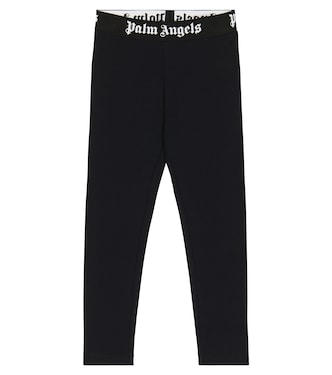 Cotton-blend jersey leggings | Palm Angels Kids