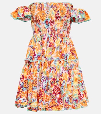 Aurora floral cotton minidress | Poupette St Barth