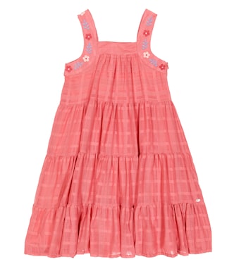 Embroidered tiered cotton dress | Tartine et Chocolat