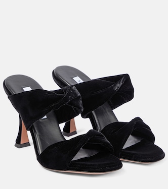 Mules Twist de terciopelo | Aquazzura