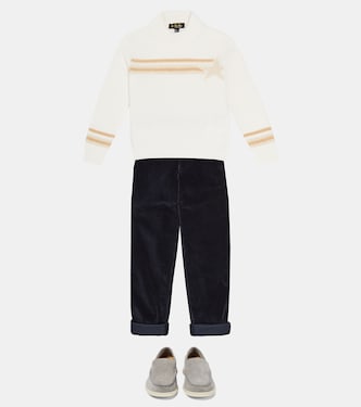 Summer Walk suede loafers | Loro Piana Kids