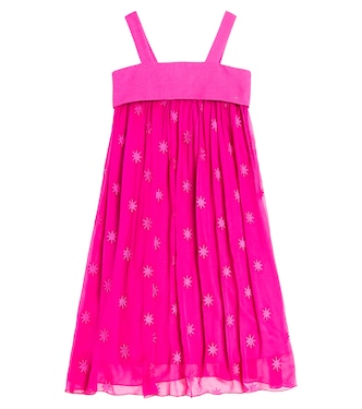 Besticktes Kleid aus Seide | Chloé Kids