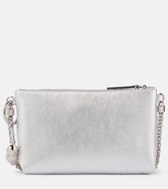 Callie Mini metallic leather clutch | Jimmy Choo
