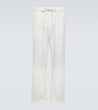 Pantalones rectos Rocha de lino y algodón | Frescobol Carioca
