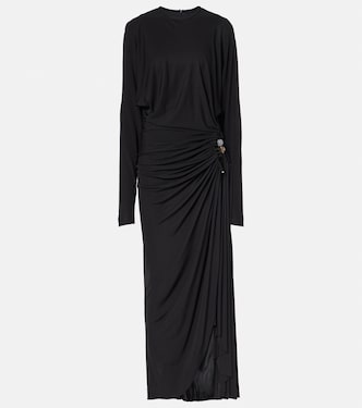 Vestido largo Helix de jersey adornado | Christopher Esber