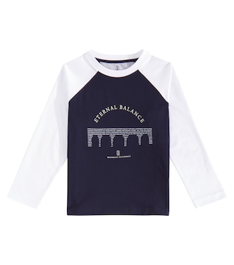 T-shirt in jersey di cotone | Brunello Cucinelli Kids