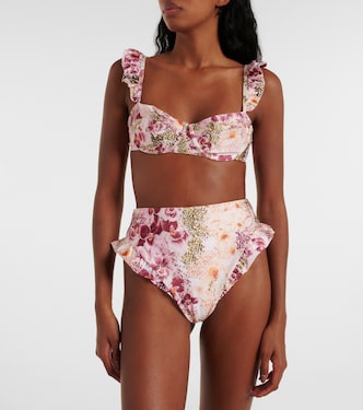 Culotte de bikini Jengibre à fleurs | Agua by Agua Bendita