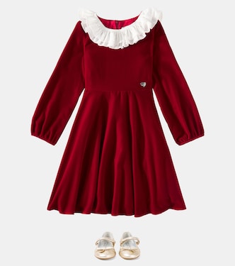 Kleid aus Samt | Monnalisa