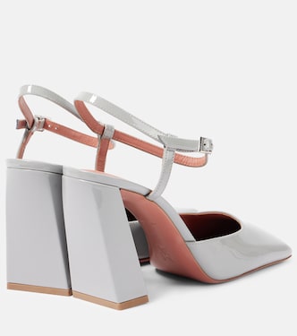 Pumps slingback Charlotte in vernice | Amina Muaddi