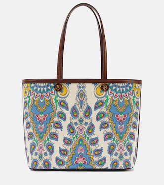 Tote Essential Large aus Canvas mit Leder | Etro