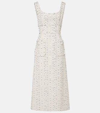 Abito midi in tweed di misto seta | Elie Saab