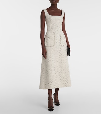 Abito midi in tweed di misto seta | Elie Saab