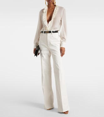 Jeans anchos de tiro medio | Tom Ford