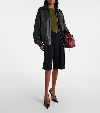 Bermuda Grain De Poudre in lana | Saint Laurent