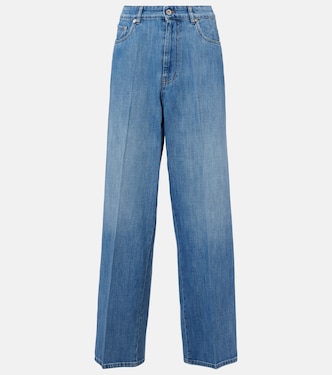 Mid-Rise Wide-Leg Jeans | Miu Miu