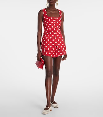 Shorts Rosalie in lino a pois | Posse