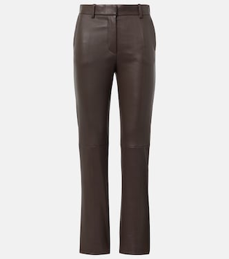 Coleman leather slim pants | Joseph