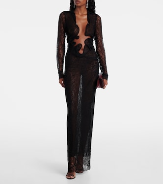 Venus sheer lace gown | Christopher Esber