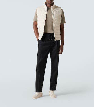 T-shirt in jersey di cotone con logo | Brunello Cucinelli
