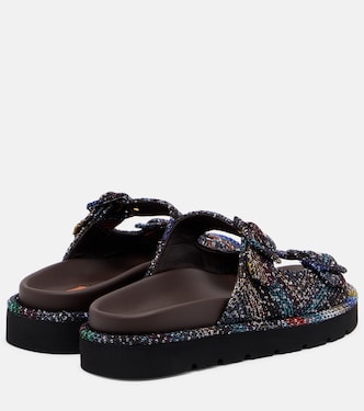 Zigzag sequined leather sandals | Missoni