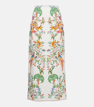 Printed linen midi skirt | Farm Rio